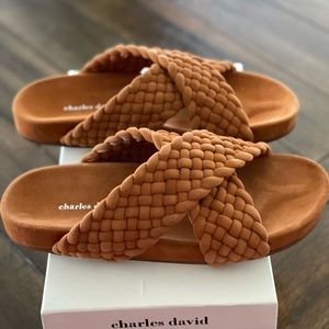 Charles David Suede Defend Sandal size 9.
